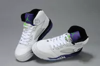 new nike air jordan 5 chaussures femmes genereux blanc violet
